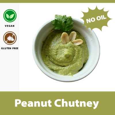 No Oil Peanut Chutney