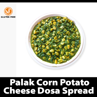 Palak Potato Cheese Dosa Spread