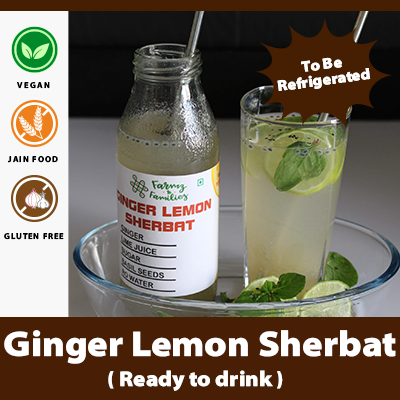 Ginger Lemon Sherbat - Ready to Drink