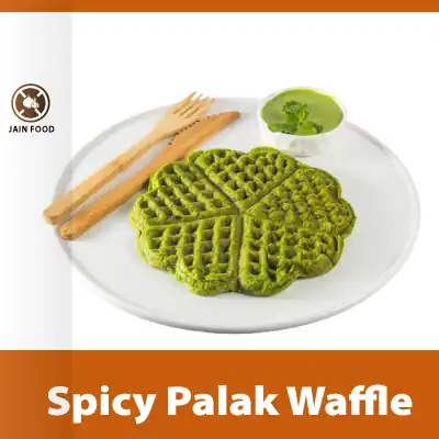 Spicy Palak Waffle/ Chilla Batter