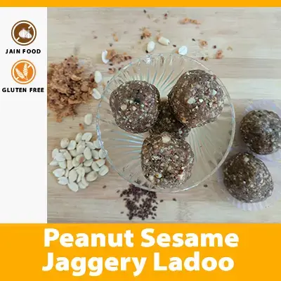 Peanut Sesame Jaggery Ladoo