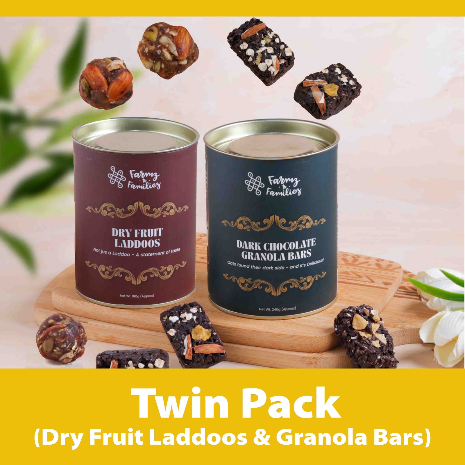 Twin Pack - Granola Bars & Dry Fruit Laddoos